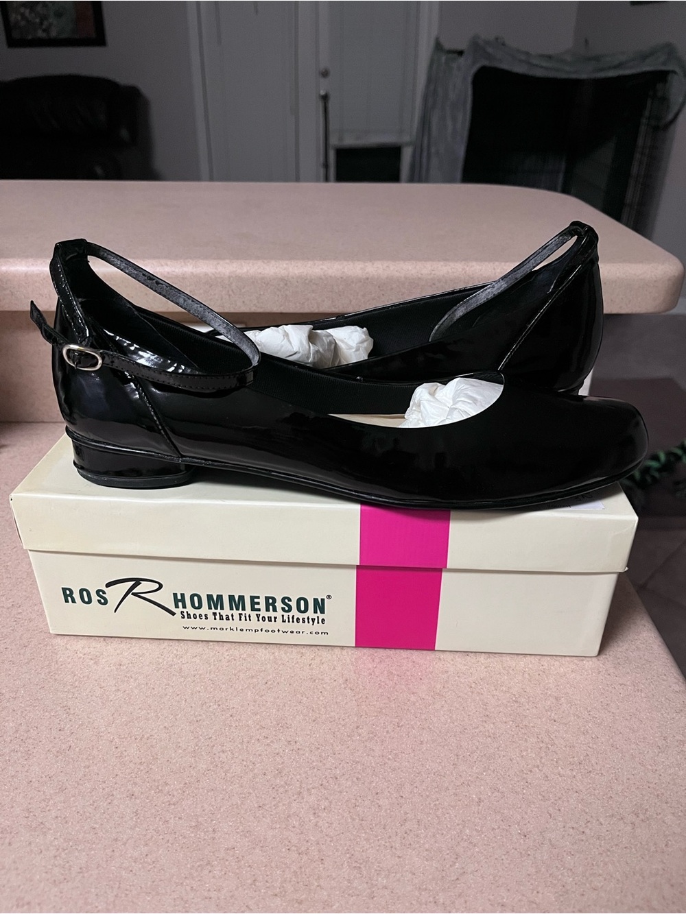 Ros Hommerson Balleto Black Patent Leather Flats - 12